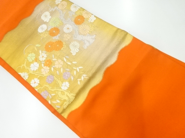 JAPANESE NAGOYA OBI / WOVEN KIKU